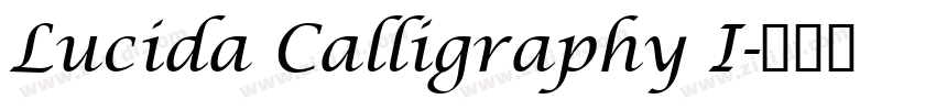 Lucida Calligraphy I字体转换